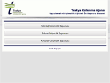 Tablet Screenshot of girisimcilik.trakyaka.org.tr